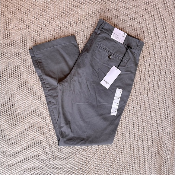 Men’s Goodfellow Slim Chino Pants - Gray, Size: W 36 L 30 - Picture 1 of 4